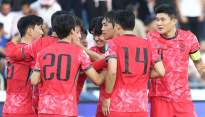 오현규 A매치 데뷔골…한국, '난적' 요르단 2-0 꺾고 조 1위